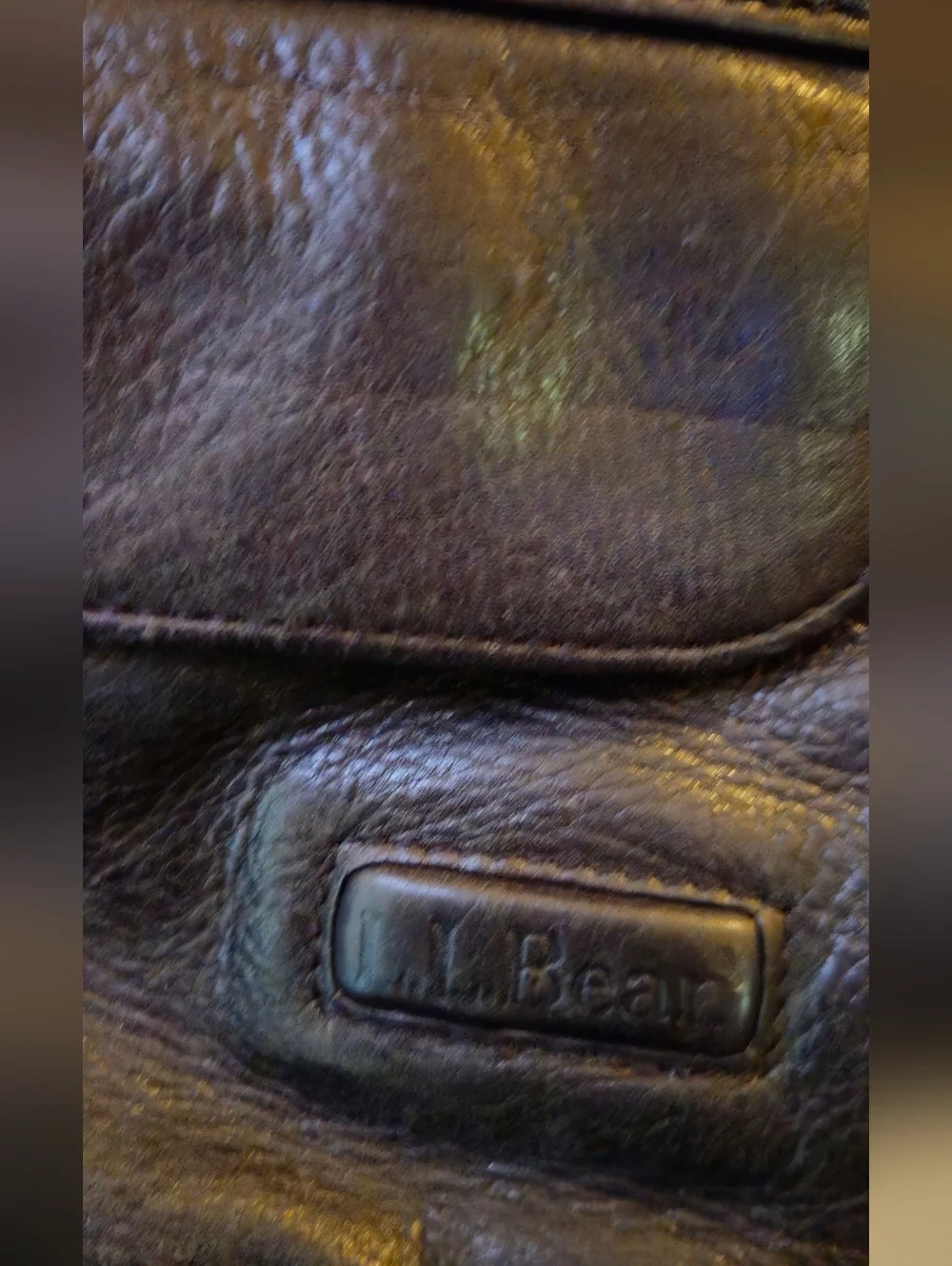 L.L. Bean Traveler Ameri Bag Black Leather Sling Messenger Bag